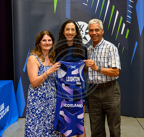 Scottish Thistles netball dress presentation