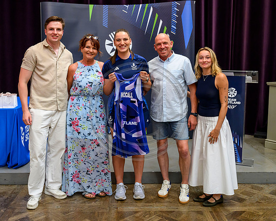 Scottish Thistles netball dress presentation