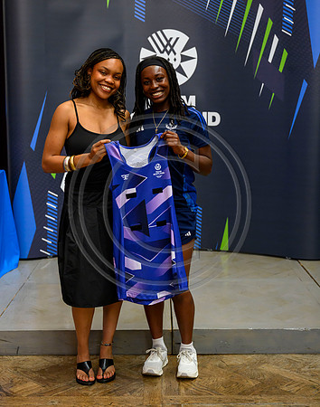 Scottish Thistles netball dress presentation