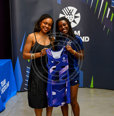 Scottish Thistles netball dress presentation