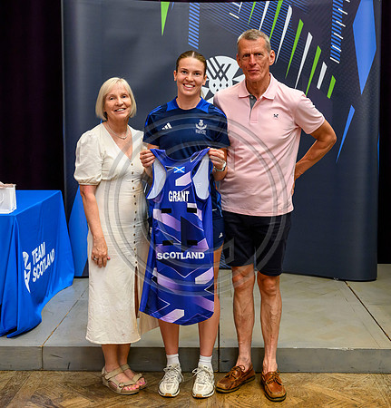 Scottish Thistles netball dress presentation