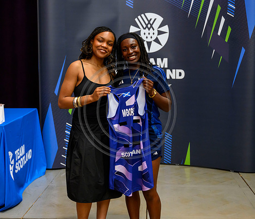 Scottish Thistles netball dress presentation