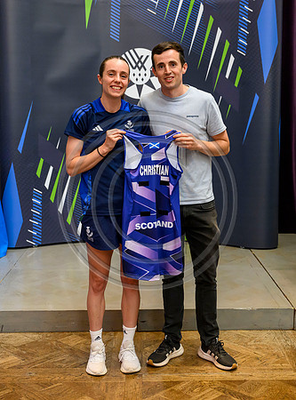 Scottish Thistles netball dress presentation