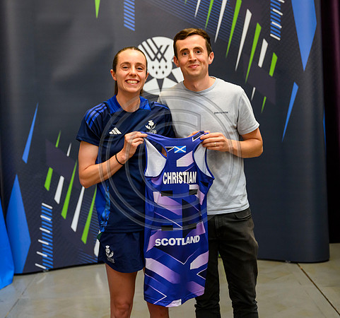 Scottish Thistles netball dress presentation