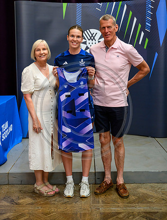 Scottish Thistles netball dress presentation