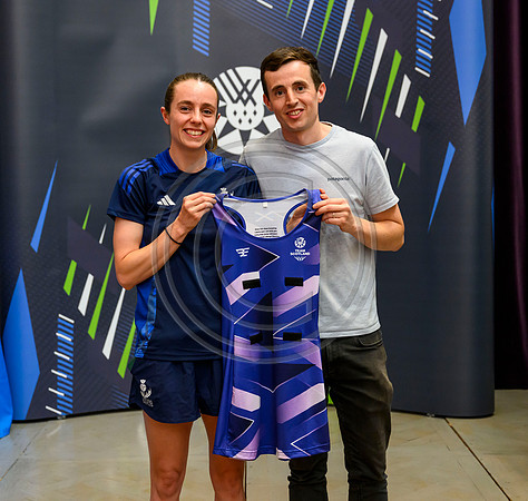 Scottish Thistles netball dress presentation