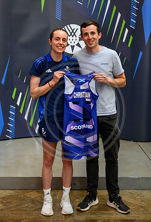 Scottish Thistles netball dress presentation
