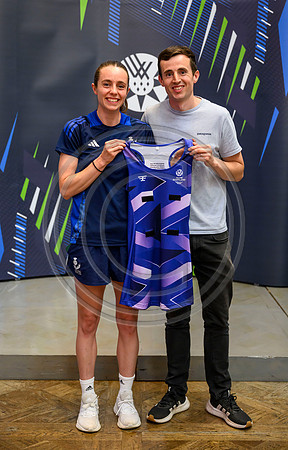 Scottish Thistles netball dress presentation