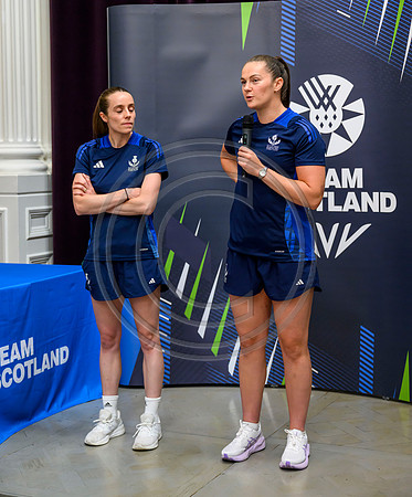 Scottish Thistles netball dress presentation