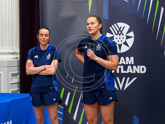 Scottish Thistles netball dress presentation