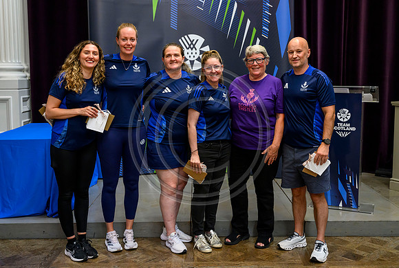 Scottish Thistles netball dress presentation