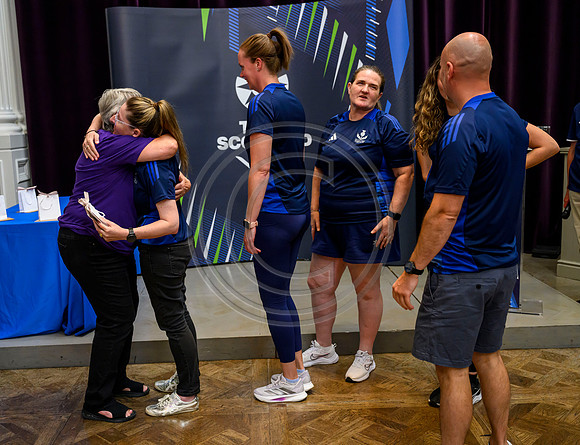 Scottish Thistles netball dress presentation