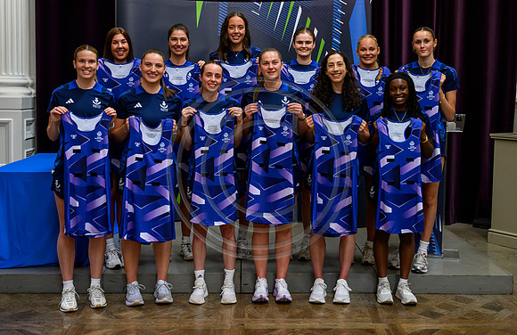 Scottish Thistles netball dress presentation
