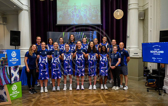 Scottish Thistles netball dress presentation