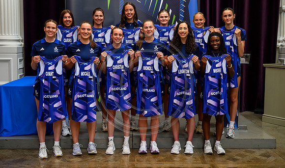 Scottish Thistles netball dress presentation
