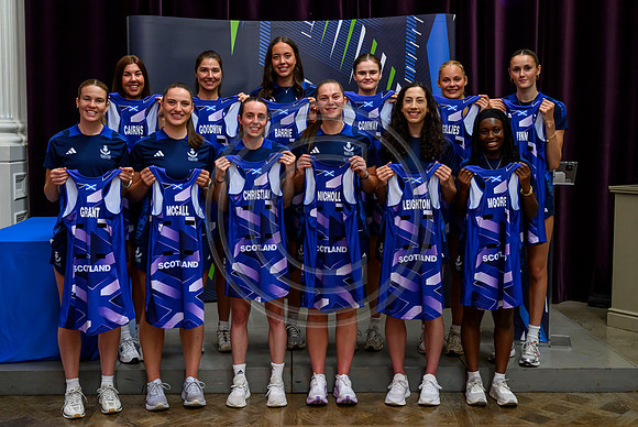Scottish Thistles netball dress presentation