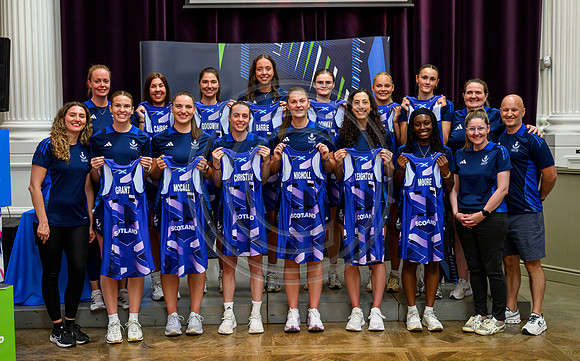Scottish Thistles netball dress presentation