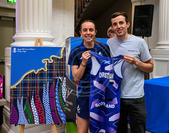 Scottish Thistles netball dress presentation