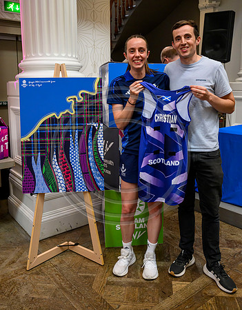 Scottish Thistles netball dress presentation