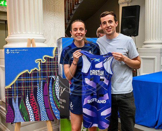 Scottish Thistles netball dress presentation