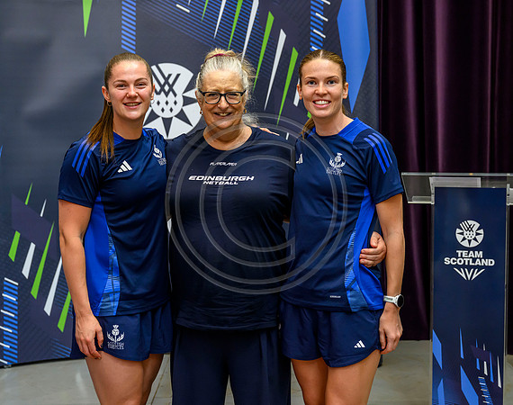 Scottish Thistles netball dress presentation