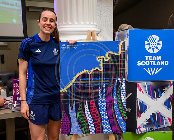 Scottish Thistles netball dress presentation
