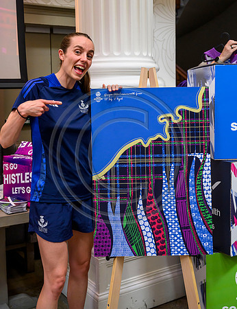 Scottish Thistles netball dress presentation