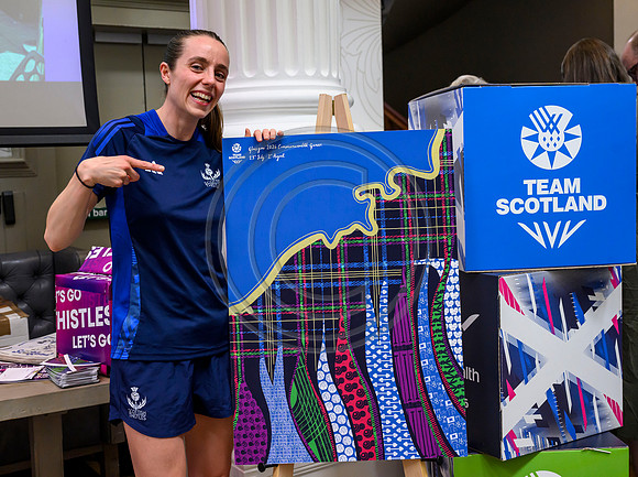 Scottish Thistles netball dress presentation