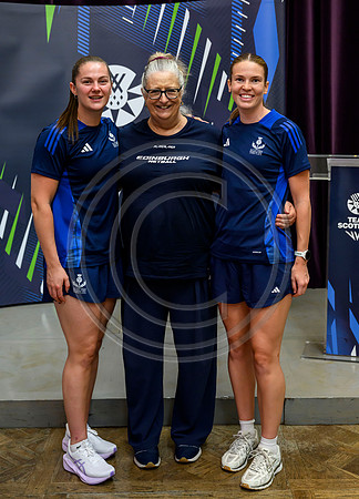 Scottish Thistles netball dress presentation