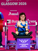 Findlay Davidson competes in the Para Powerlifting Mens Lightweight