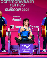 Findlay Davidson competes in the Para Powerlifting Mens Lightweight