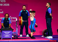 Findlay Davidson competes in the Para Powerlifting Mens Lightweight
