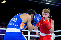 Findlay Davidson competes in the Para Powerlifting Mens Lightweight