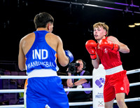 Findlay Davidson competes in the Para Powerlifting Mens Lightweight