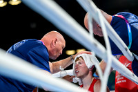 Findlay Davidson competes in the Para Powerlifting Mens Lightweight