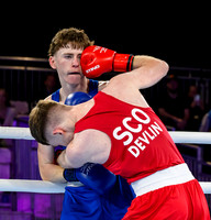 Team Scotlands Nick Devlin competes in the 60kg class