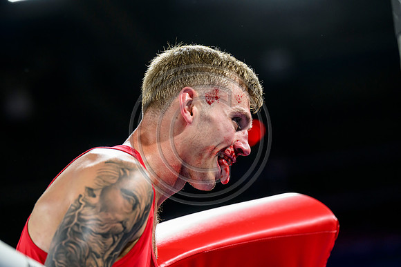 Boxing - Scotlands Alan Perrie competes in the men's 80kg