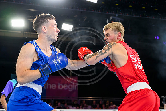 Boxing - Scotlands Alan Perrie competes in the men's 80kg