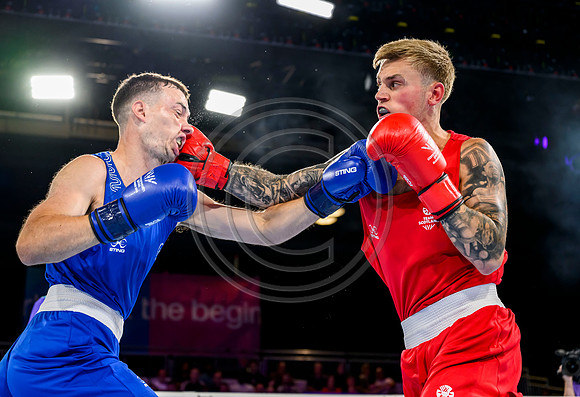 Boxing - Scotlands Alan Perrie competes in the men's 80kg