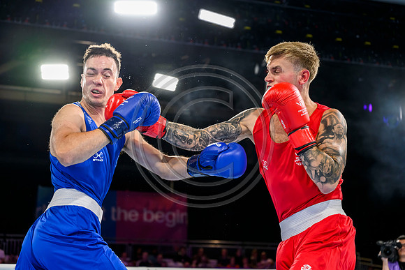 Boxing - Scotlands Alan Perrie competes in the men's 80kg