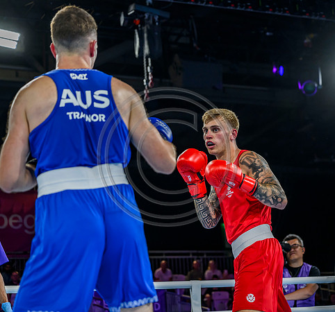 Boxing - Scotlands Alan Perrie competes in the men's 80kg