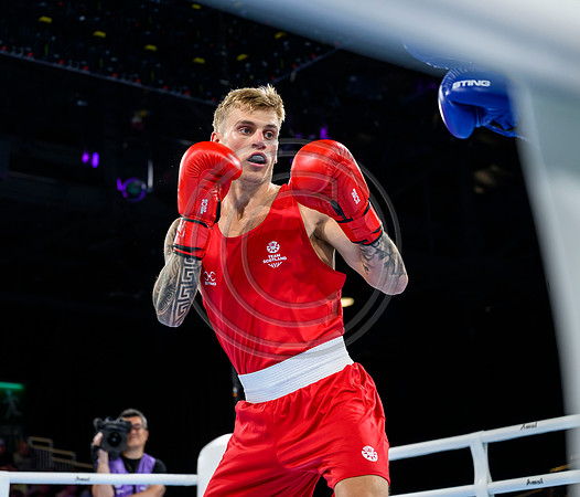 Boxing - Scotlands Alan Perrie competes in the men's 80kg