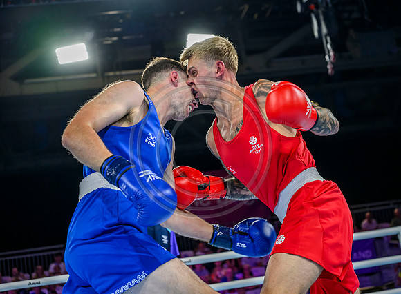 Boxing - Scotlands Alan Perrie competes in the men's 80kg