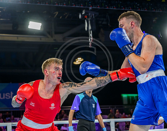 Boxing - Scotlands Alan Perrie competes in the men's 80kg