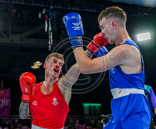 Boxing - Scotlands Alan Perrie competes in the men's 80kg