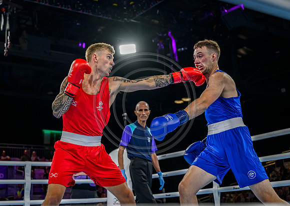 Boxing - Scotlands Alan Perrie competes in the men's 80kg