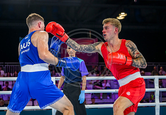 Boxing - Scotlands Alan Perrie competes in the men's 80kg