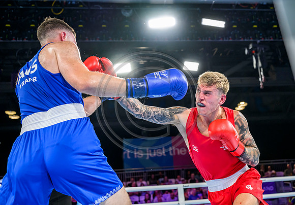 Boxing - Scotlands Alan Perrie competes in the men's 80kg