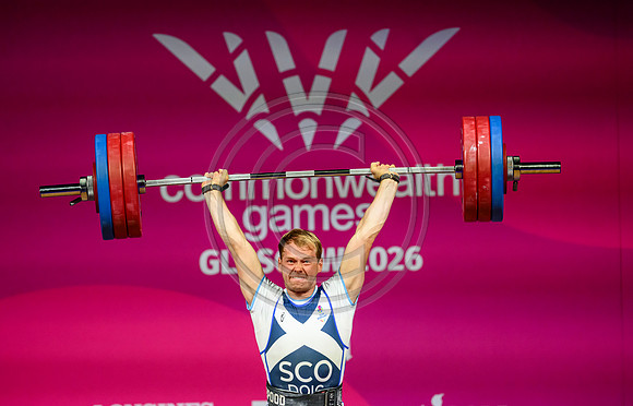 Angus Doig men's 88kg weightlifting