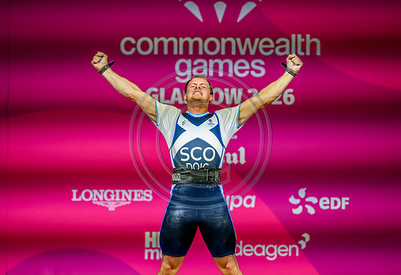 Angus Doig men's 88kg weightlifting